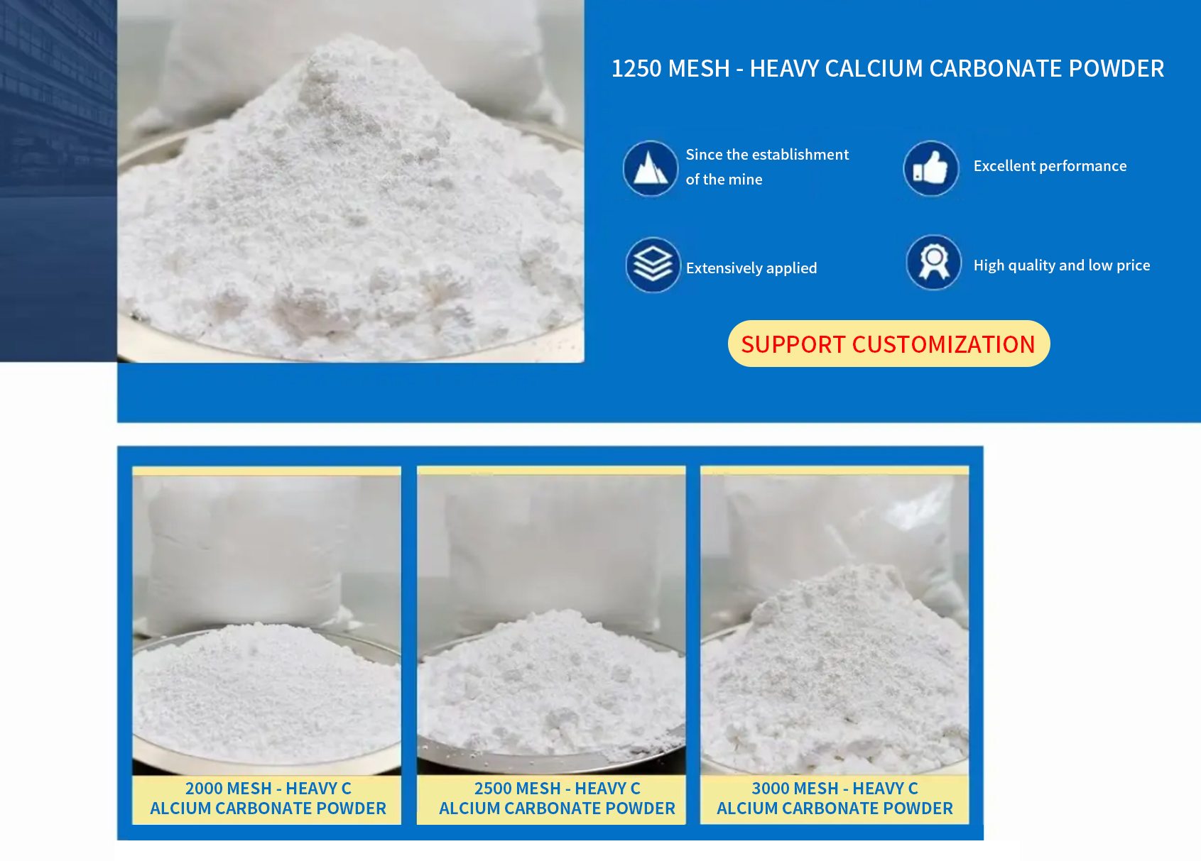  Guangdong Jufu New Materials Launches Multiple New Calcium Carbonate Products